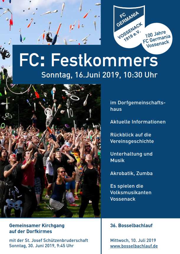 Festkommers 100 Jahre FC Germania Vossenack